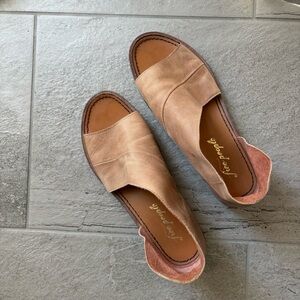 Free People Tan Open-Toe Sandals